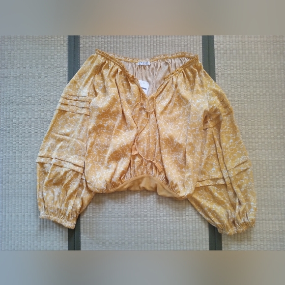 Free People All Tucks Bodysuit Blouse S - Picture 2 of 8